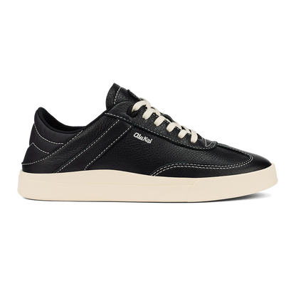 Hā‘upu Women’s Leather Sneakers - Onyx