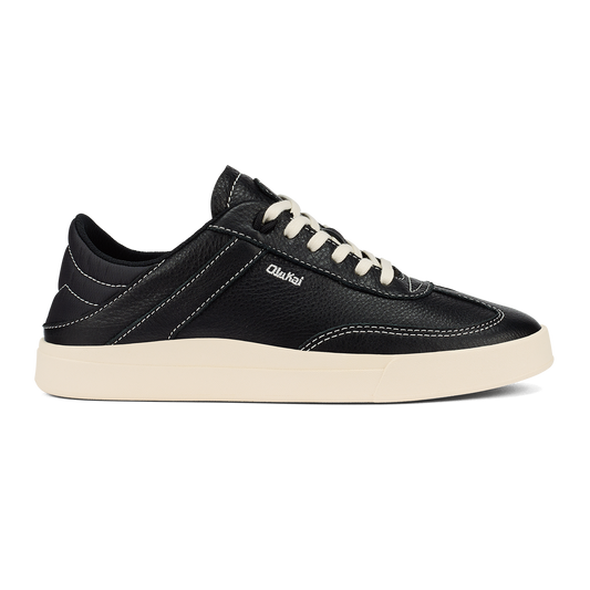 Hā‘upu Women’s Leather Sneakers - Onyx
