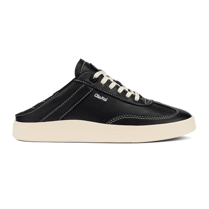 Hā‘upu Women’s Leather Sneakers - Onyx