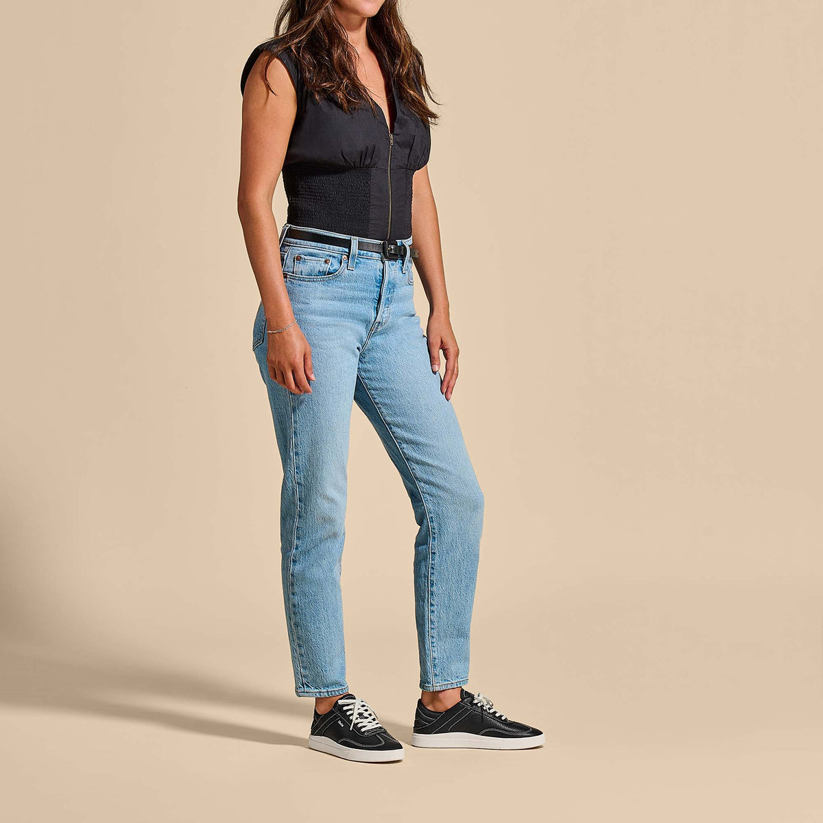 Hā‘upu Women’s Leather Sneakers - Onyx
