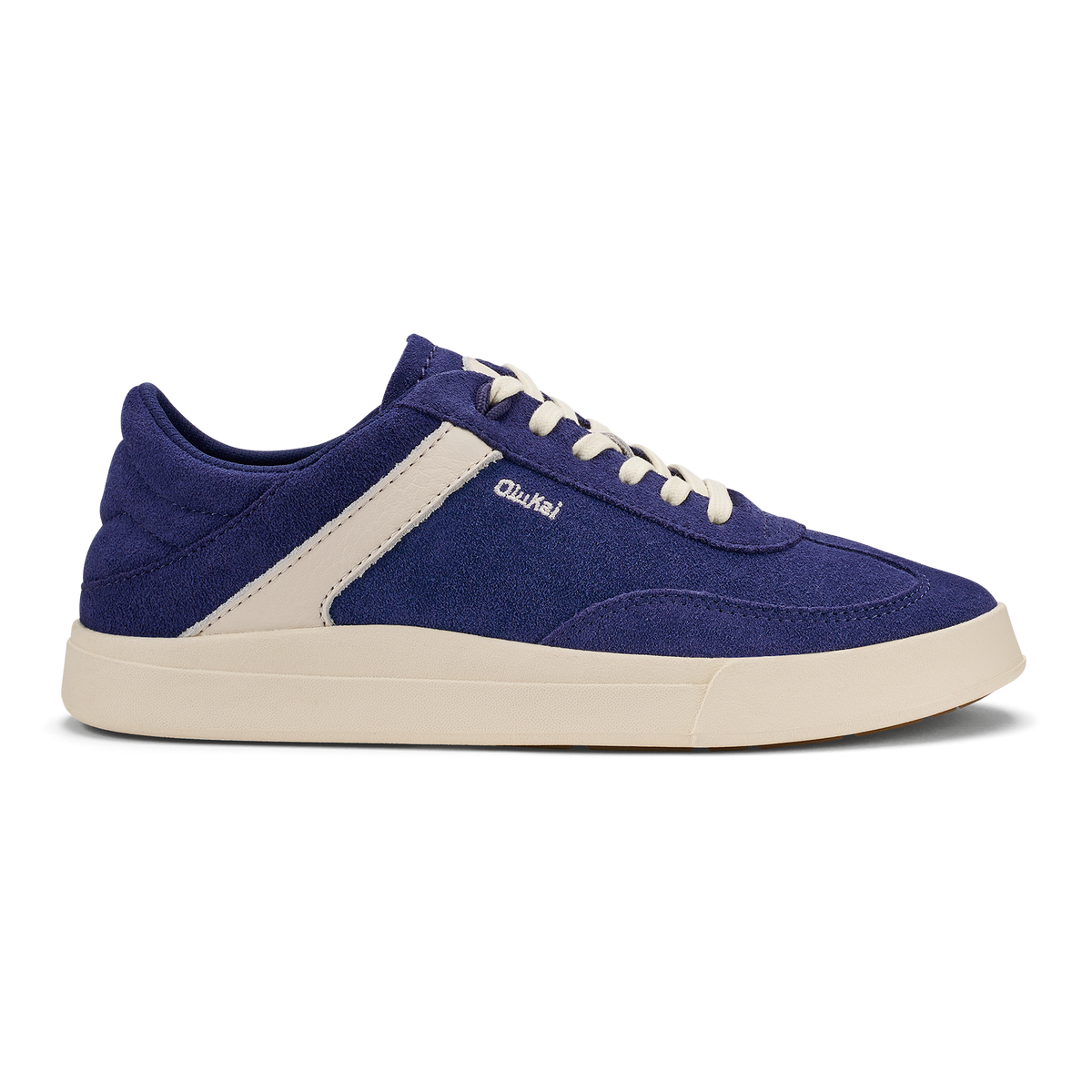 Hā‘upu Women’s Leather Sneakers - Navy / Off White
