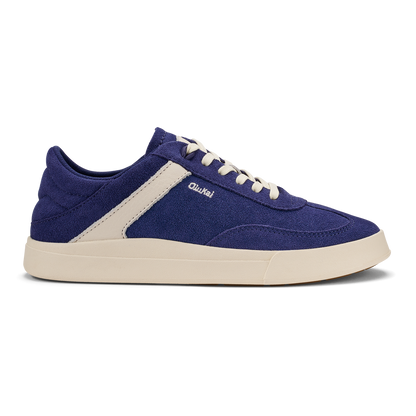 Hā‘upu Women’s Leather Sneakers - Navy / Off White