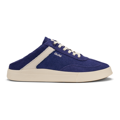 Hā‘upu Women’s Leather Sneakers - Navy / Off White
