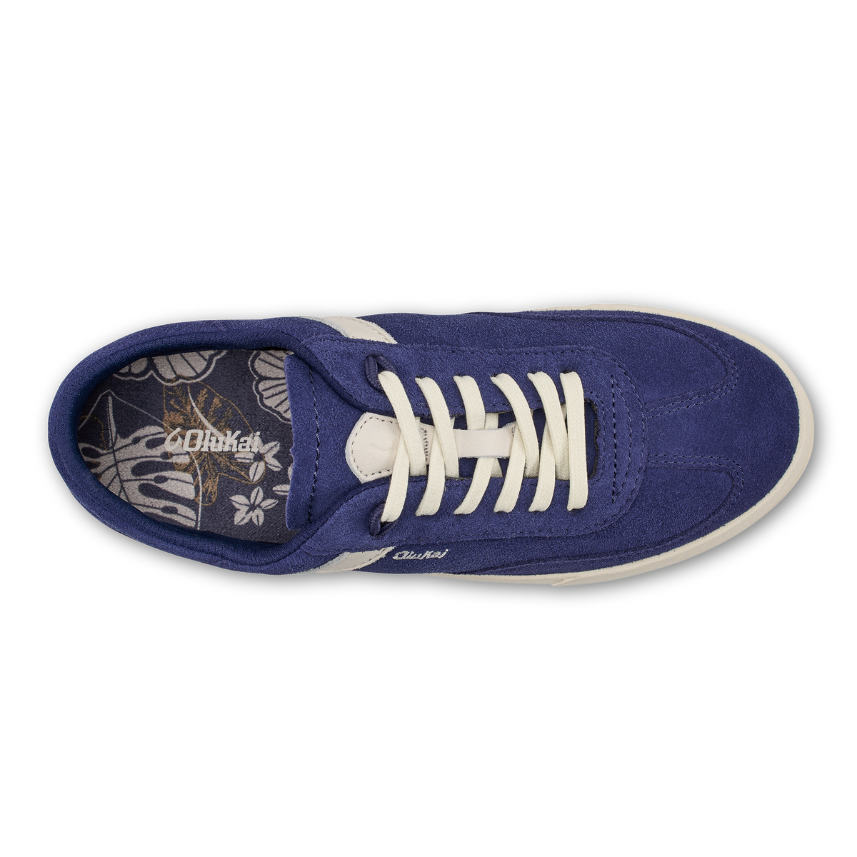Hā‘upu Women’s Leather Sneakers - Navy / Off White