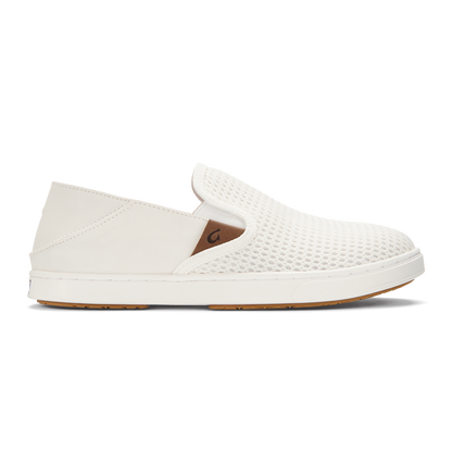 Pehuea Women's Breathable Slip-On Sneakers - Bright White