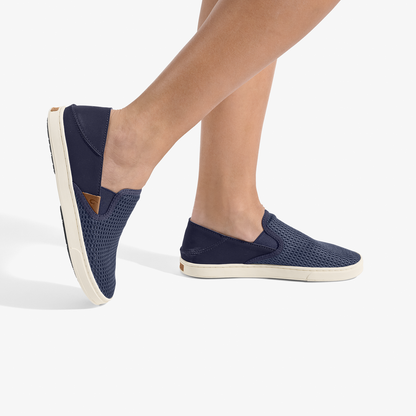 Pehuea Women's Breathable Slip-On Sneakers - Trench Blue