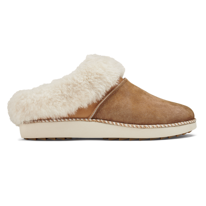 Ku‘i Women‘s Slip-On Slippers - Tan / Bone