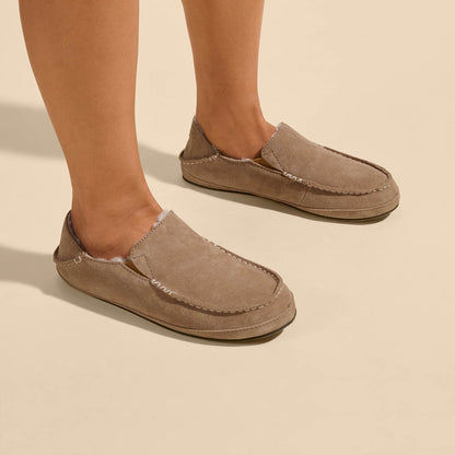 Nohea Women's Leather Slippers - Tan