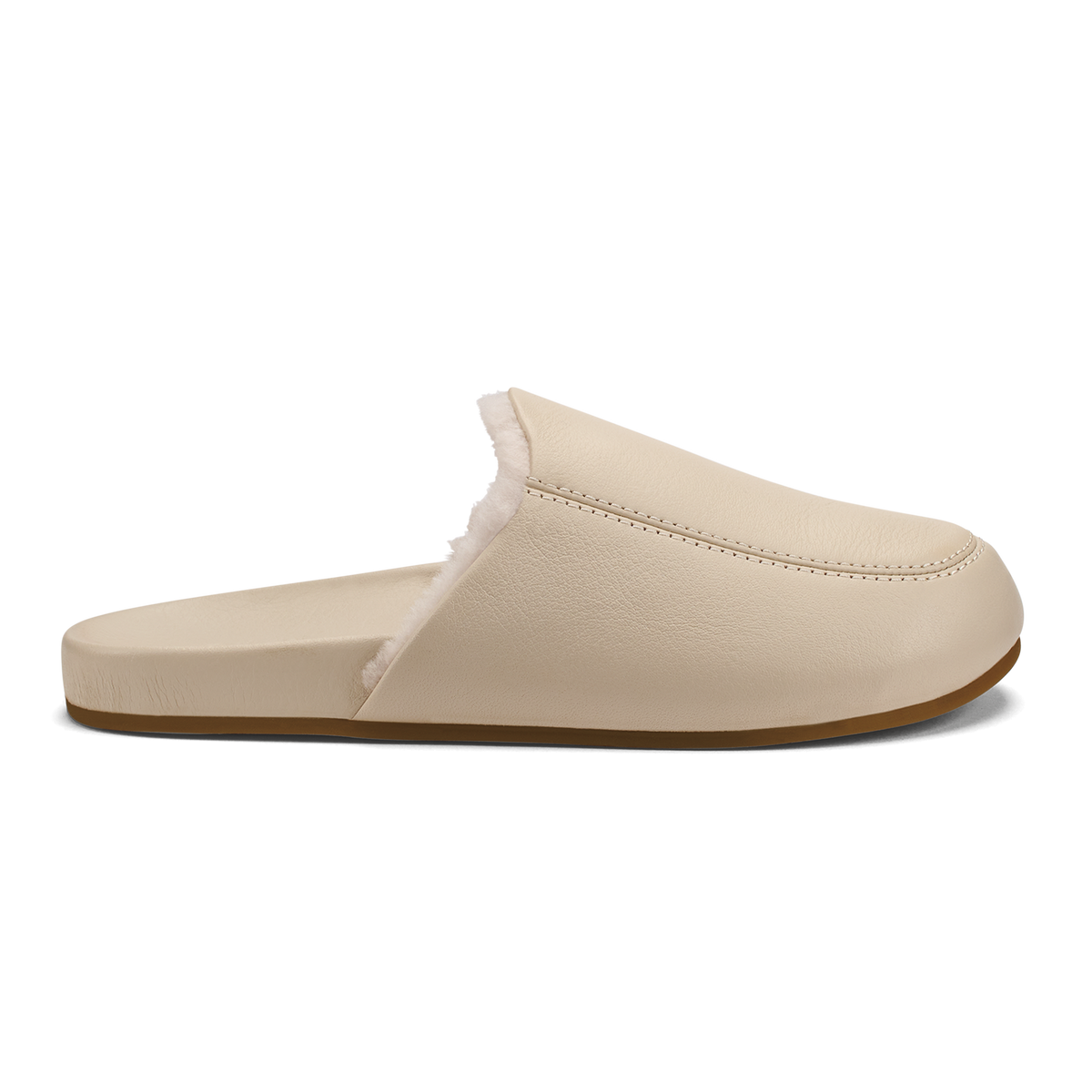 Kōnea Women’s Leather Slipper Mules - Bone