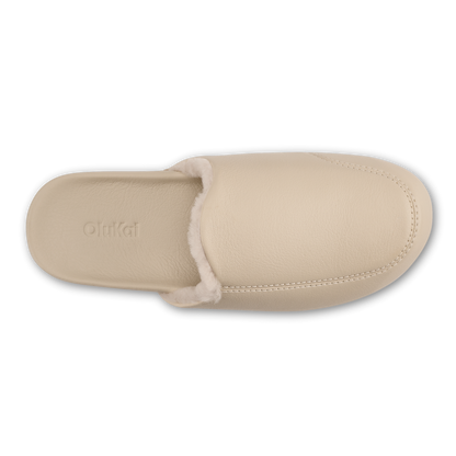 Kōnea Women’s Leather Slipper Mules - Bone