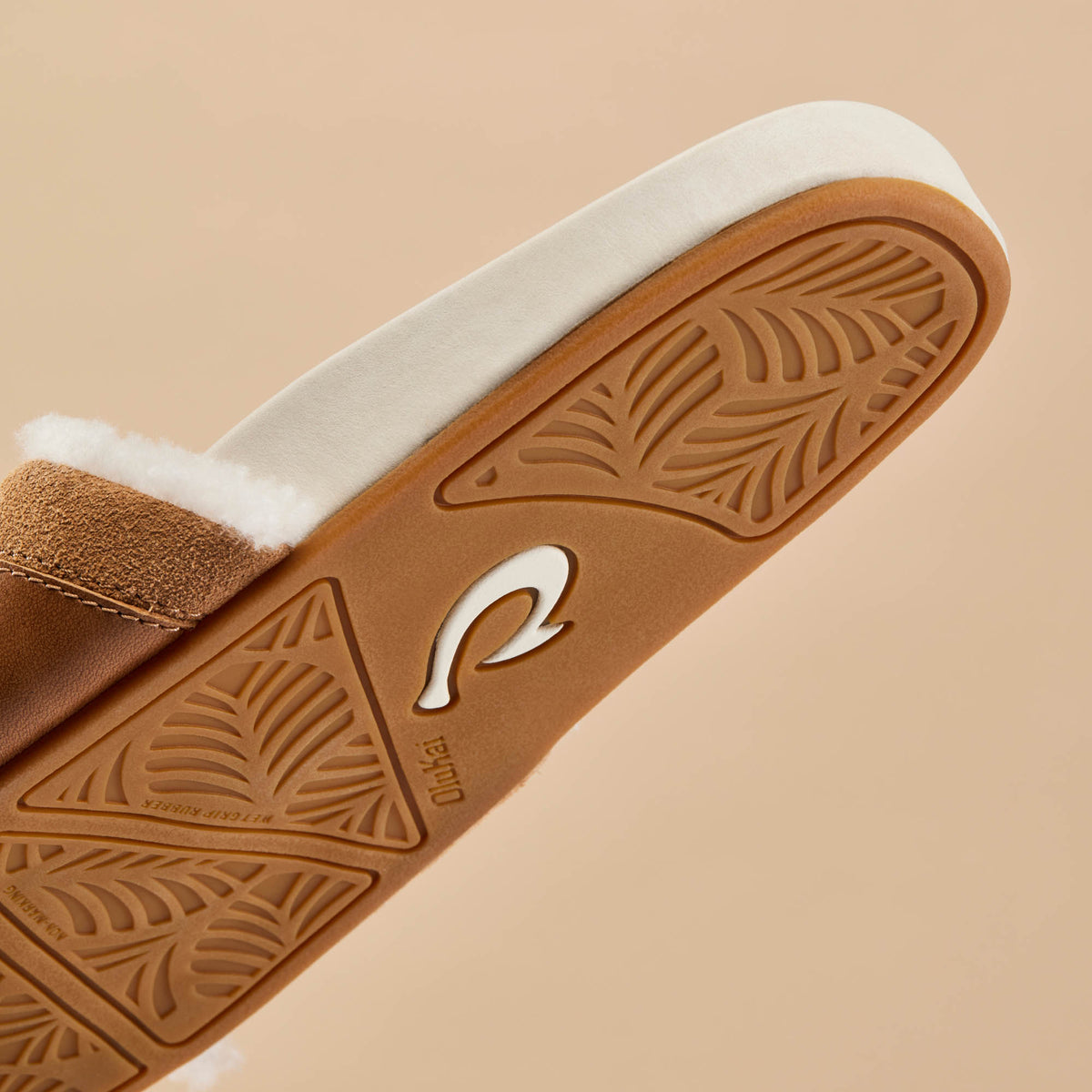 Hō‘ala Slide Women’s Slide Slipper Sandals - Tan / Puka