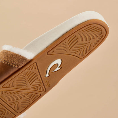 Hō‘ala Slide Women’s Slide Slipper Sandals - Tan / Puka