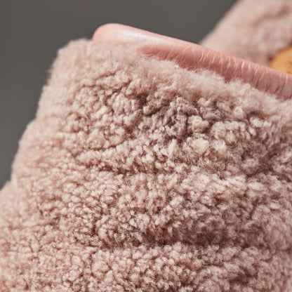 Pūpū Mua Women’s Shearling Mule Slipper - Pink Sea Salt