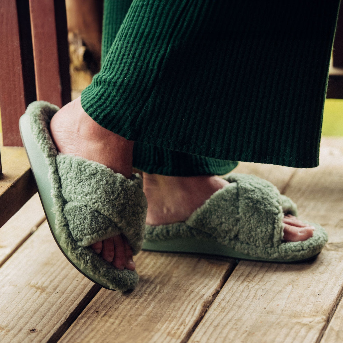 Hila Heu Women’s Slide Slipper Sandals - Muted Green