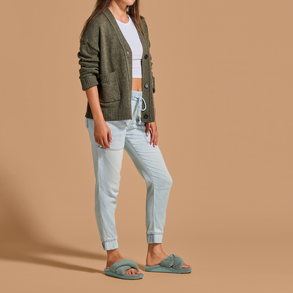 Hila Heu Women’s Slide Slipper Sandals - Muted Green