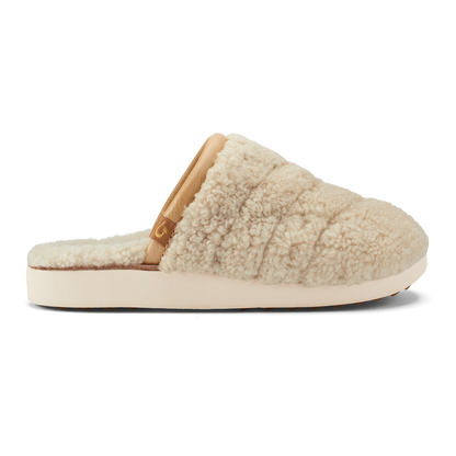 Pūpū Mua Women’s Shearling Mule Slipper - Tapa