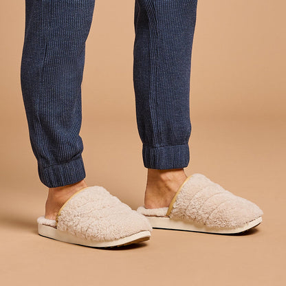Pūpū Mua Women’s Shearling Mule Slipper - Tapa