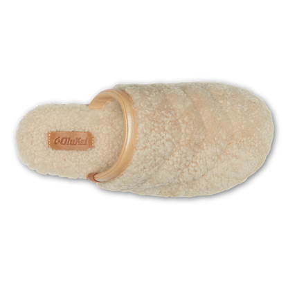 Pūpū Mua Women’s Shearling Mule Slipper - Tapa