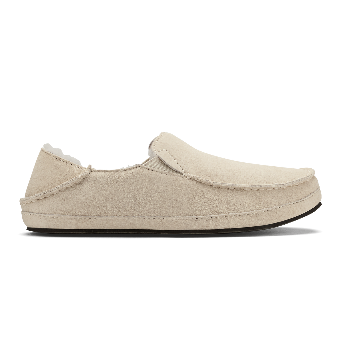 Nohea Women's Leather Slippers - Bone