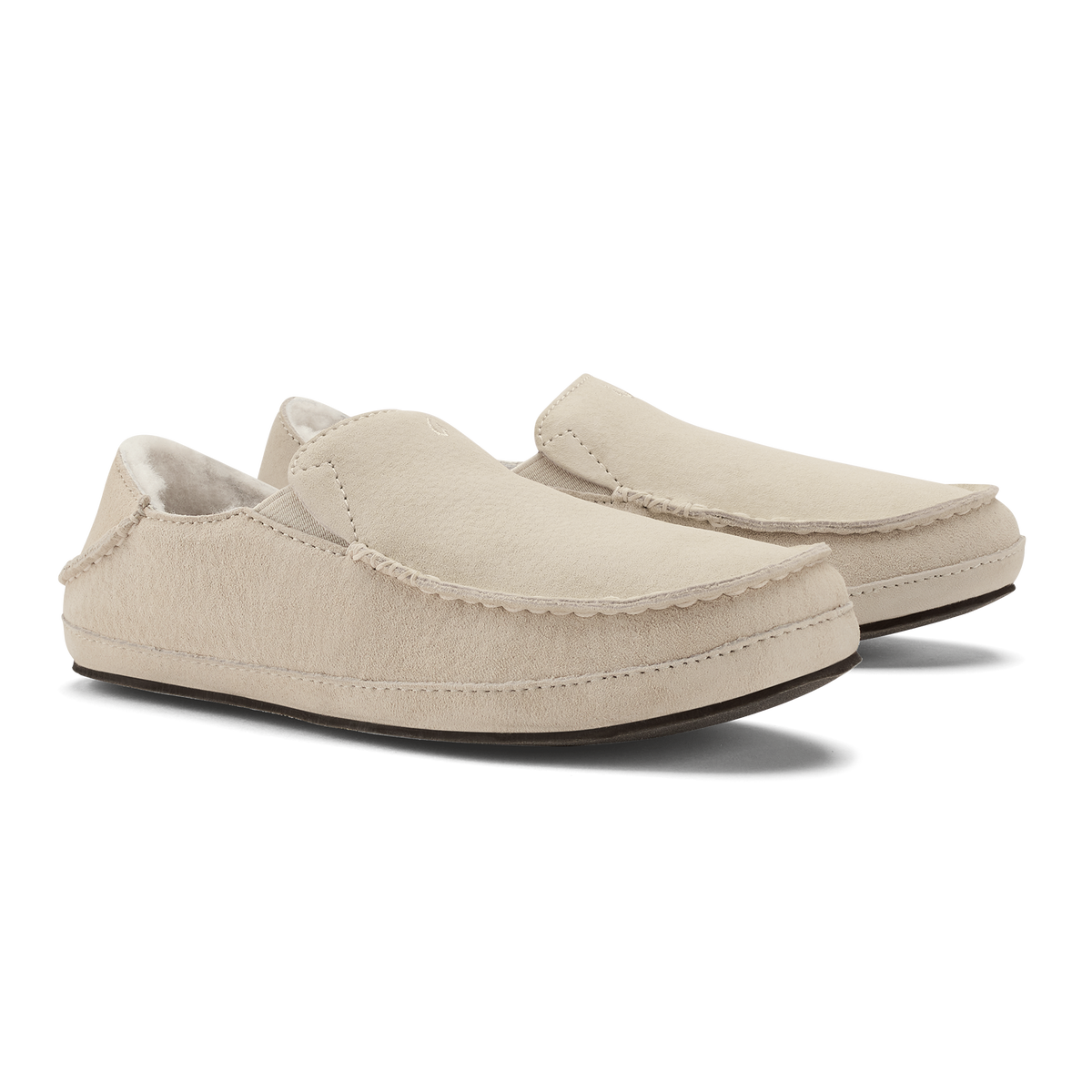 Nohea Women's Leather Slippers - Bone