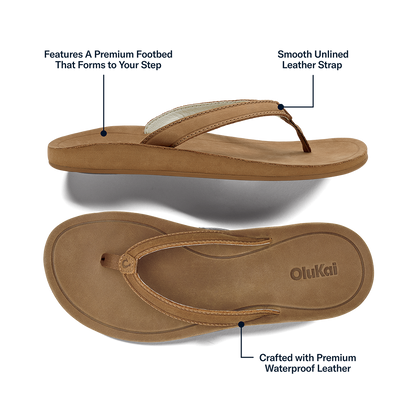 Southshore Women’s Waterproof Leather Sandals - Toffee