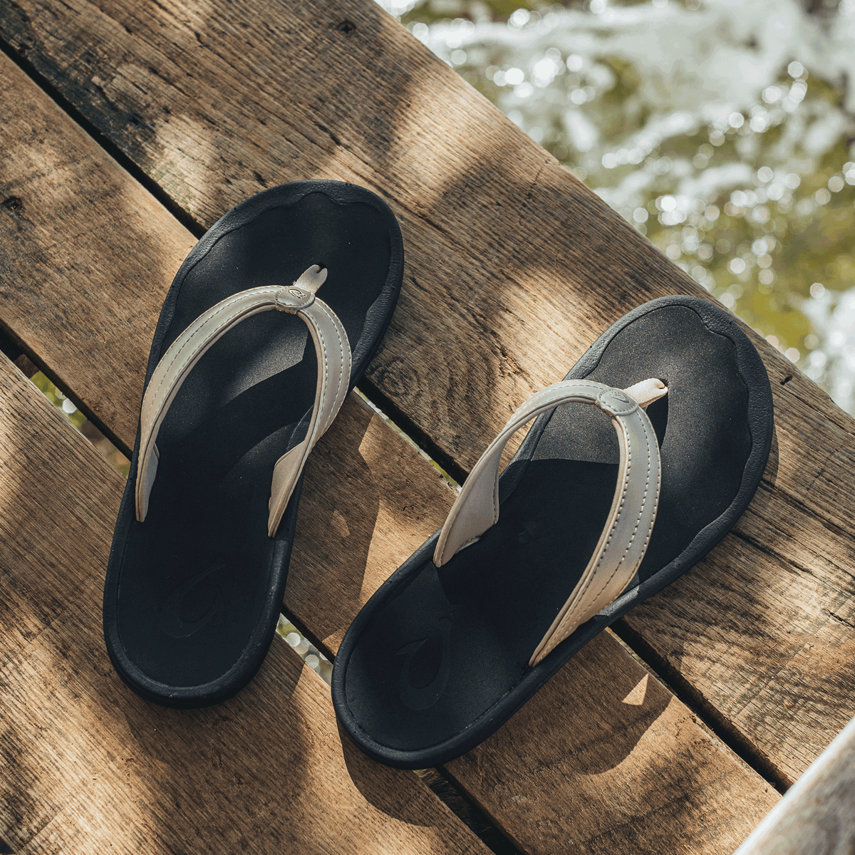 OluKai ‘Ohana - Bubbly / Black | Women's Beach Sandals