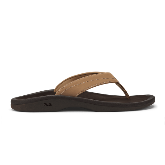 ‘Ohana Women's Beach Sandals - Almond / Dark Java