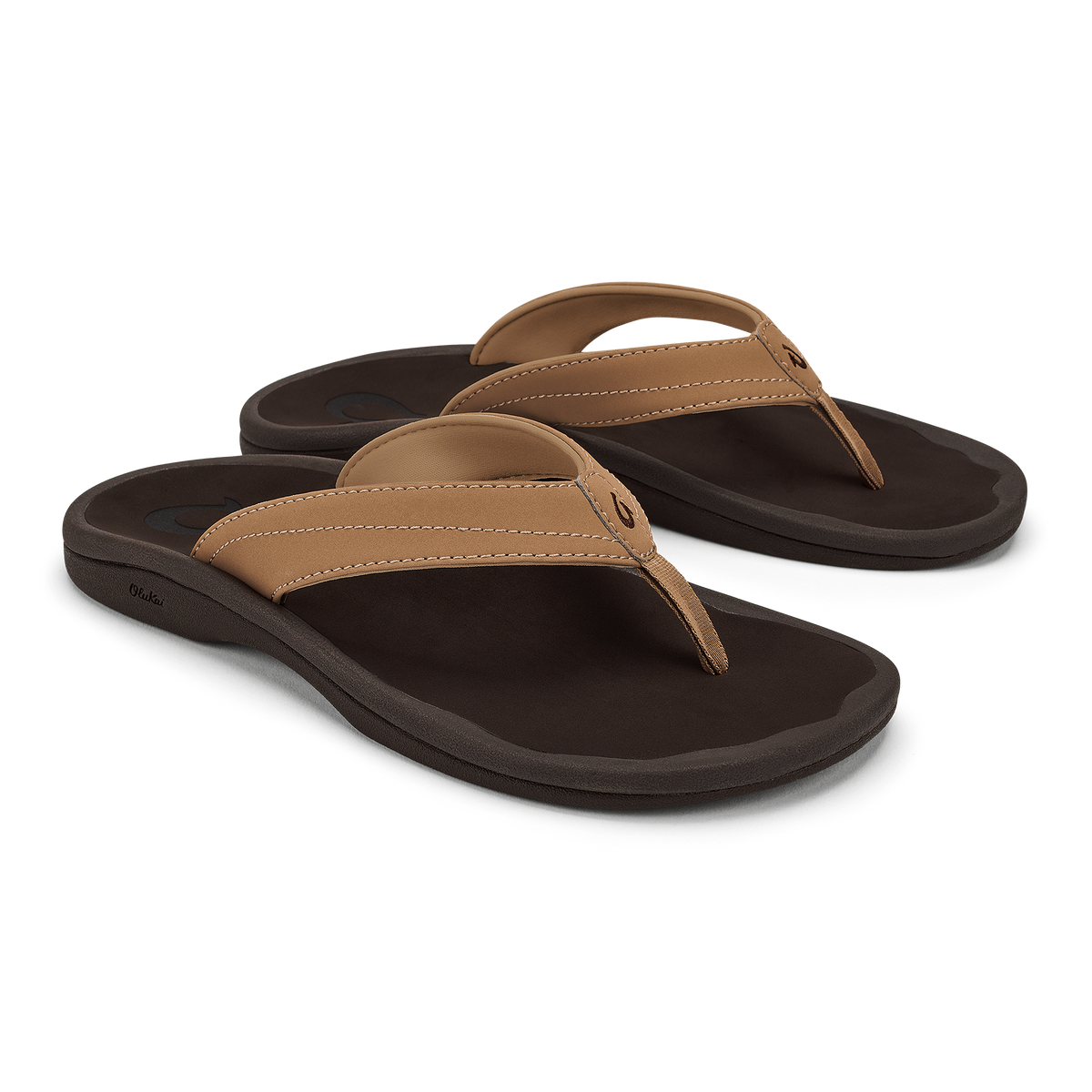 ‘Ohana Women's Beach Sandals - Almond / Dark Java
