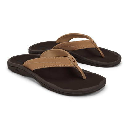 ‘Ohana Women's Beach Sandals - Almond / Dark Java