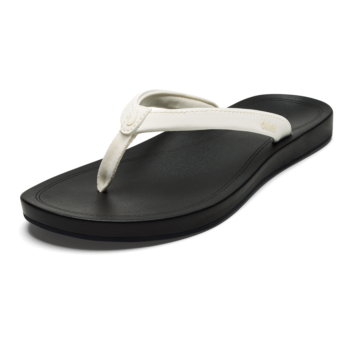 ‘Uiki Women’s Everyday Beach Sandals - Bright White / Lava Rock