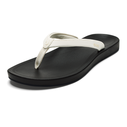 ‘Uiki Women’s Everyday Beach Sandals - Bright White / Lava Rock