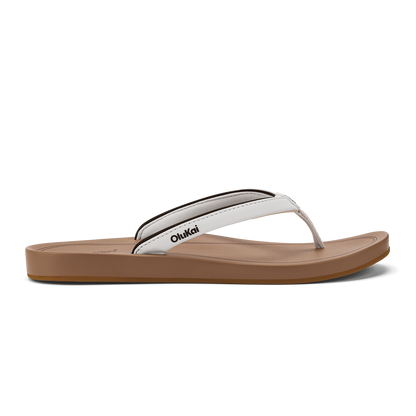 ‘Uiki Women’s Everyday Beach Sandals - White Sand / Almond