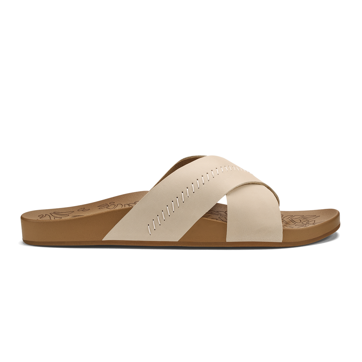 Kipe‘a ‘Olu Women‘s Slide Sandals - Puka / Tan