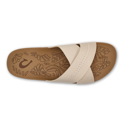 Kipe‘a ‘Olu Women‘s Slide Sandals - Puka / Tan
