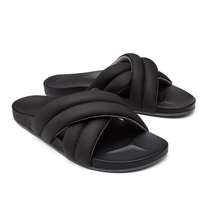 Hila Women’s Beach Slide Sandals - Black