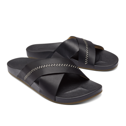 Kipe‘a ‘Olu Women‘s Slide Sandals - Black