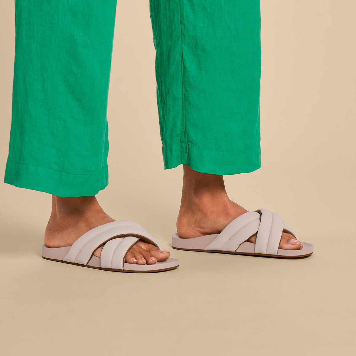 Hila Women’s Beach Slide Sandals - Cloudy