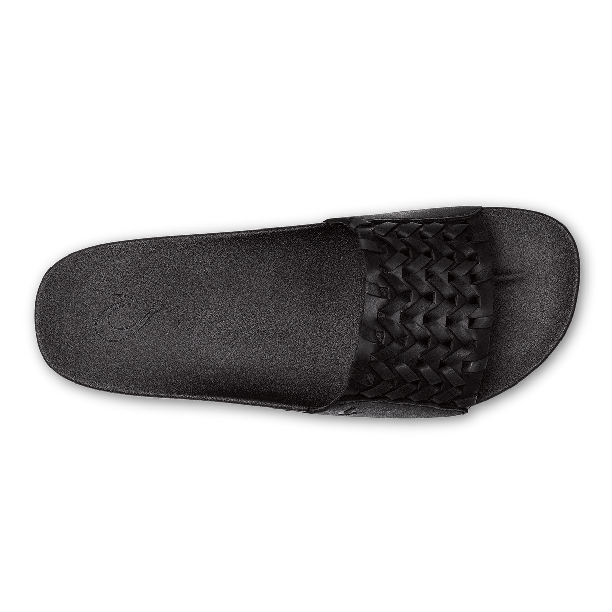 Kāmola Women’s Leather Slide Sandals - Black
