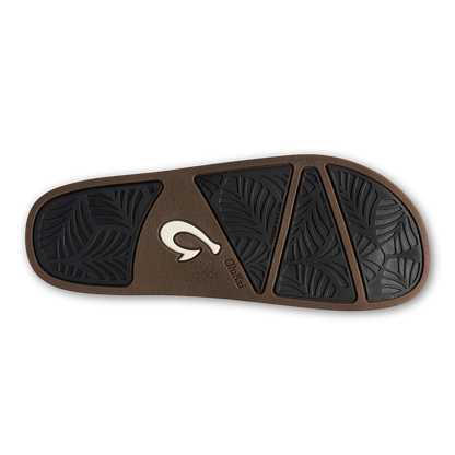 Kāmola Women’s Leather Slide Sandals - Black