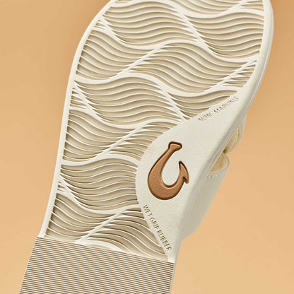 La‘i Slide Women’s Slide Beach Sandals - White Sand