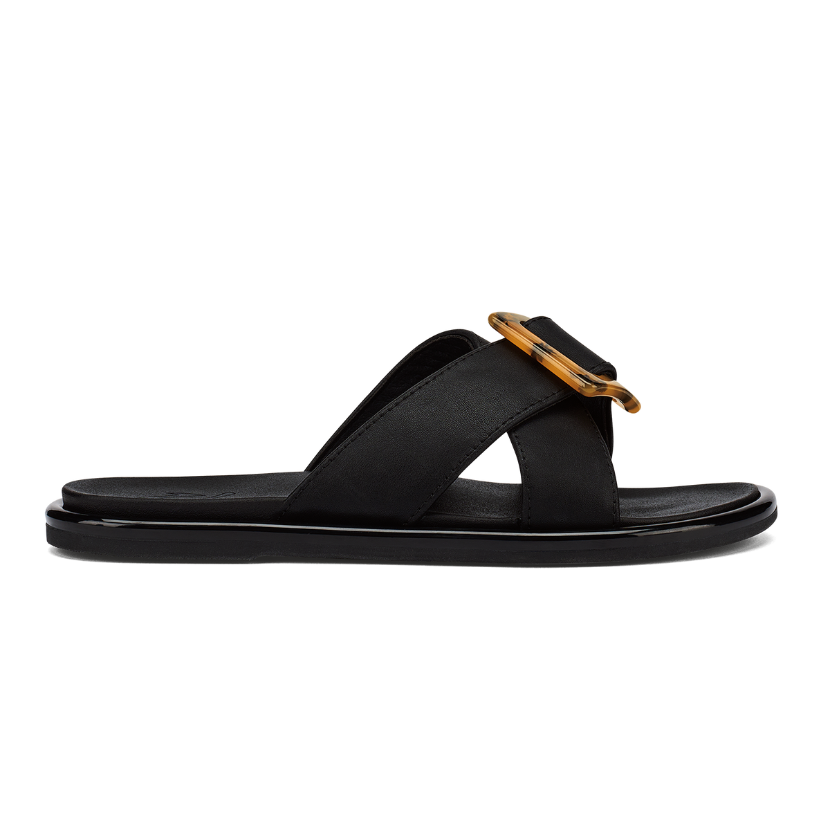La‘i Slide Women’s Slide Beach Sandals - Black