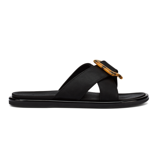 La‘i Slide Women’s Slide Beach Sandals - Black