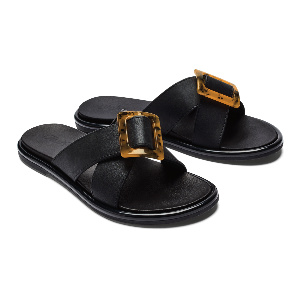 La‘i Slide Women’s Slide Beach Sandals - Black