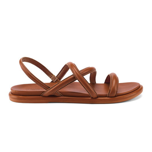 Tiare Strappy Women’s Leather Sandals - Fox
