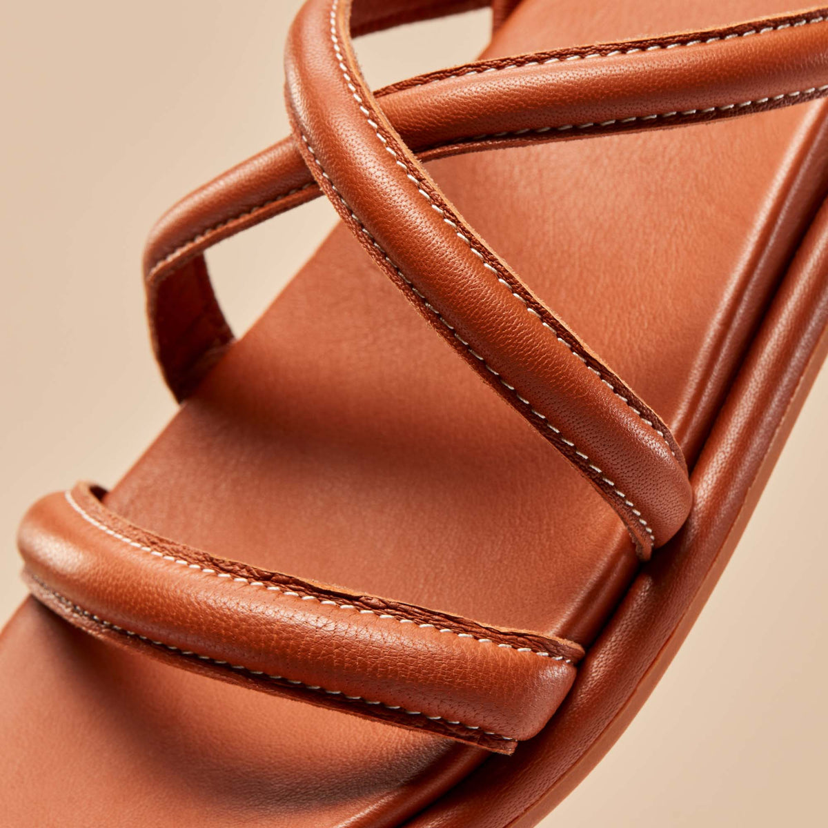 Tiare Strappy Women’s Leather Sandals - Fox