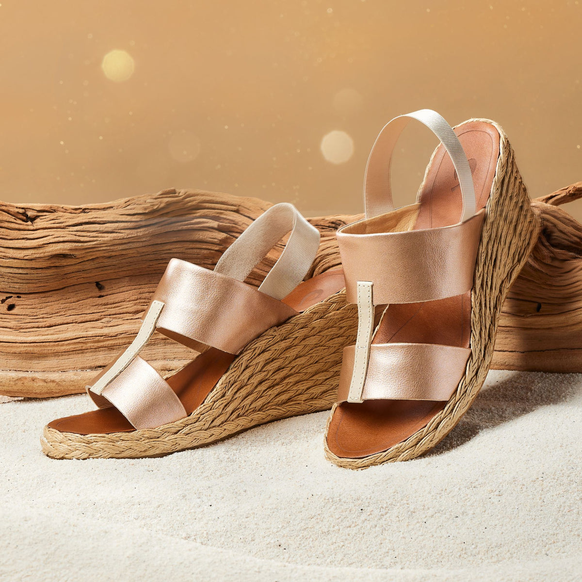 Lile Wedge - Copper / Tan