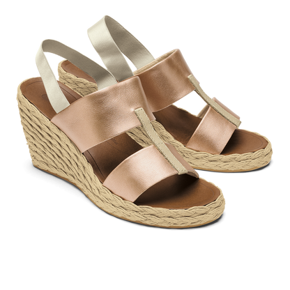 Lile Wedge - Copper / Tan