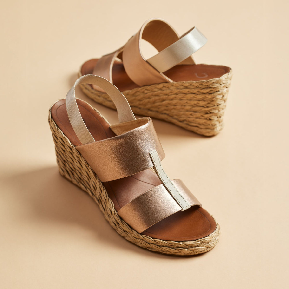 Lile Wedge - Copper / Tan