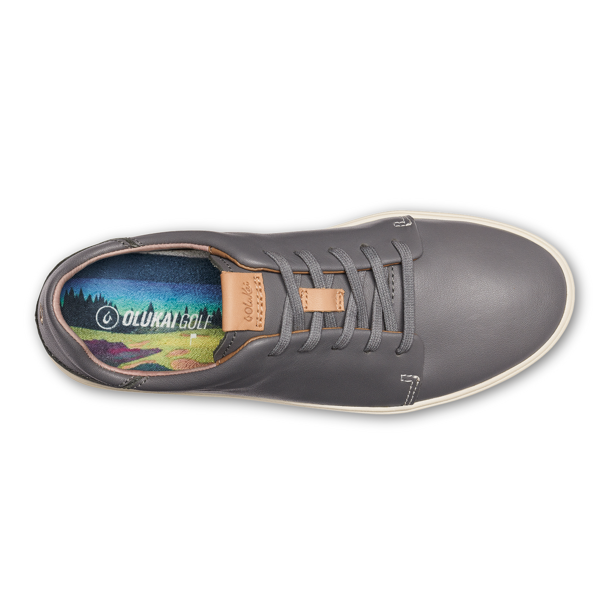 Wailea Women’s Waterproof Leather Golf Shoes - Stone