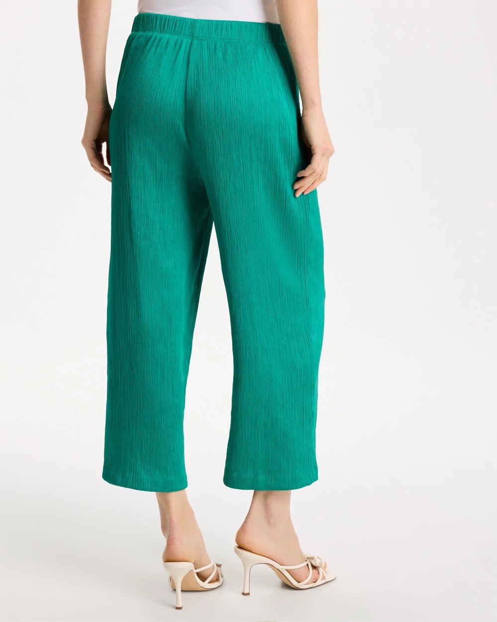 Chico's Online - Petite Travelers™ Crinkle Textured Crop Pants